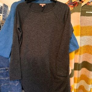 Lilla P Charcoal Long Sleeve Dress - Orig. $188. Great used condition!